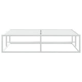 Bed Frame without Mattress White 137x187 cm Double Metal - 45-Degree Angle