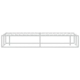 Bed Frame without Mattress White 137x187 cm Double Metal