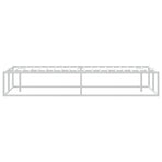 Bed Frame without Mattress White 153x203 cm Queen Metal
