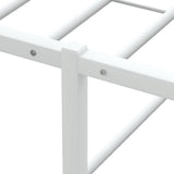 Bed Frame without Mattress White 153x203 cm Queen Metal
