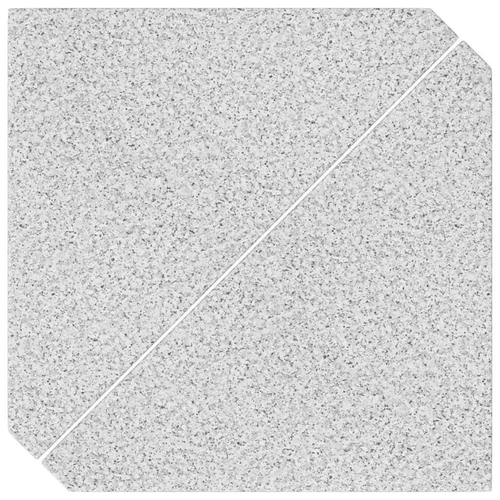 Umbrella Weight Plates 2 pcs Grey Granite Triangular 14 kg