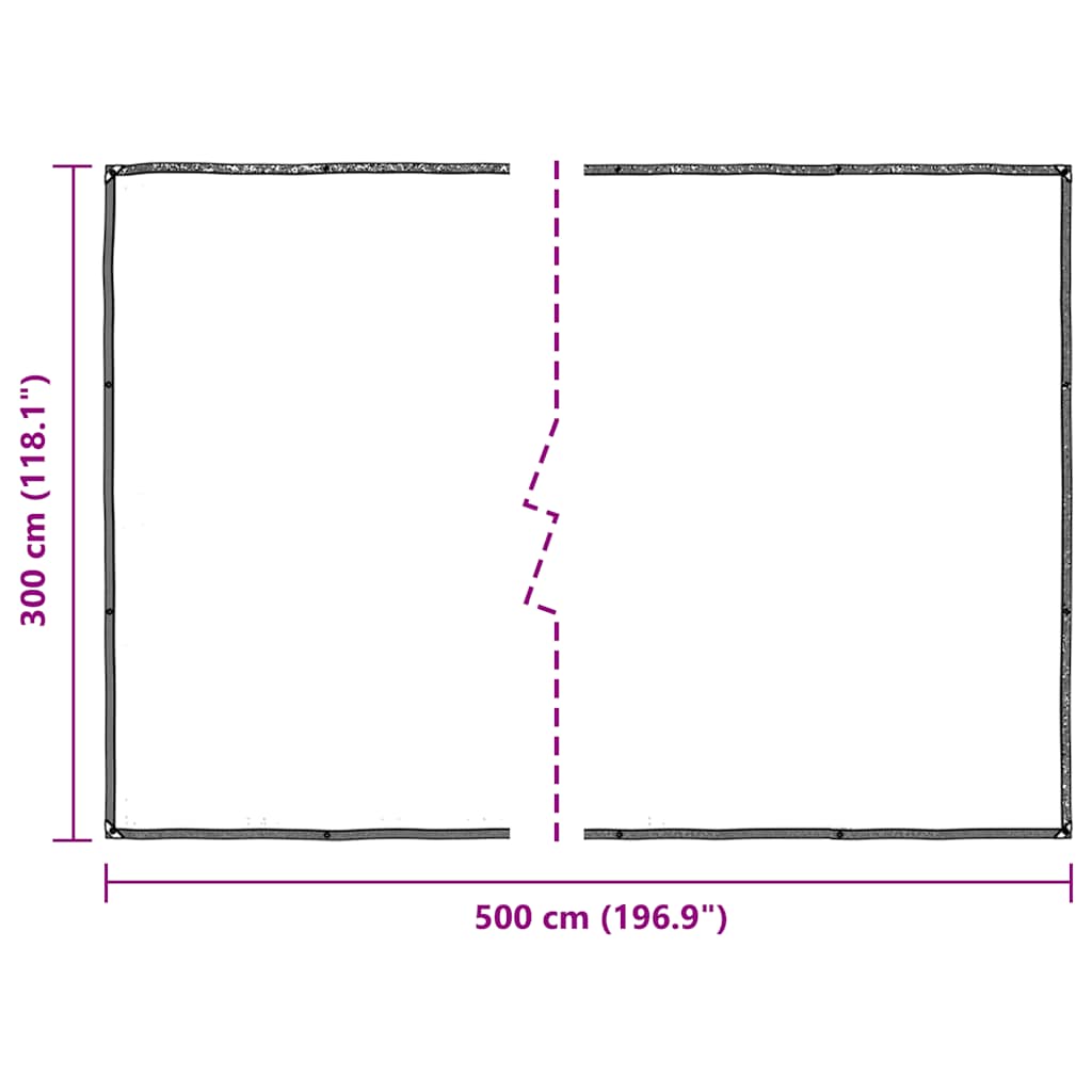 Plant CoverÂ with Eyelets 3x5 m Polyethylene
