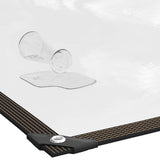Plant CoverÂ with Eyelets 3x6 m Polyethylene - Top-Down View