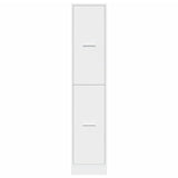 Apothecary Cabinet White 30x41x144.5 cm Engineered Wood - 45-Degree Angle