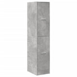 Apothecary Cabinet Concrete Grey 30x41x144.5 cm Engineered Wood