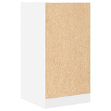 Apothecary Cabinet White 40x41x77.5 cm Engineered Wood - Rear View