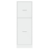 Apothecary Cabinet White 40x41x118 cm Engineered Wood - 45-Degree Angle