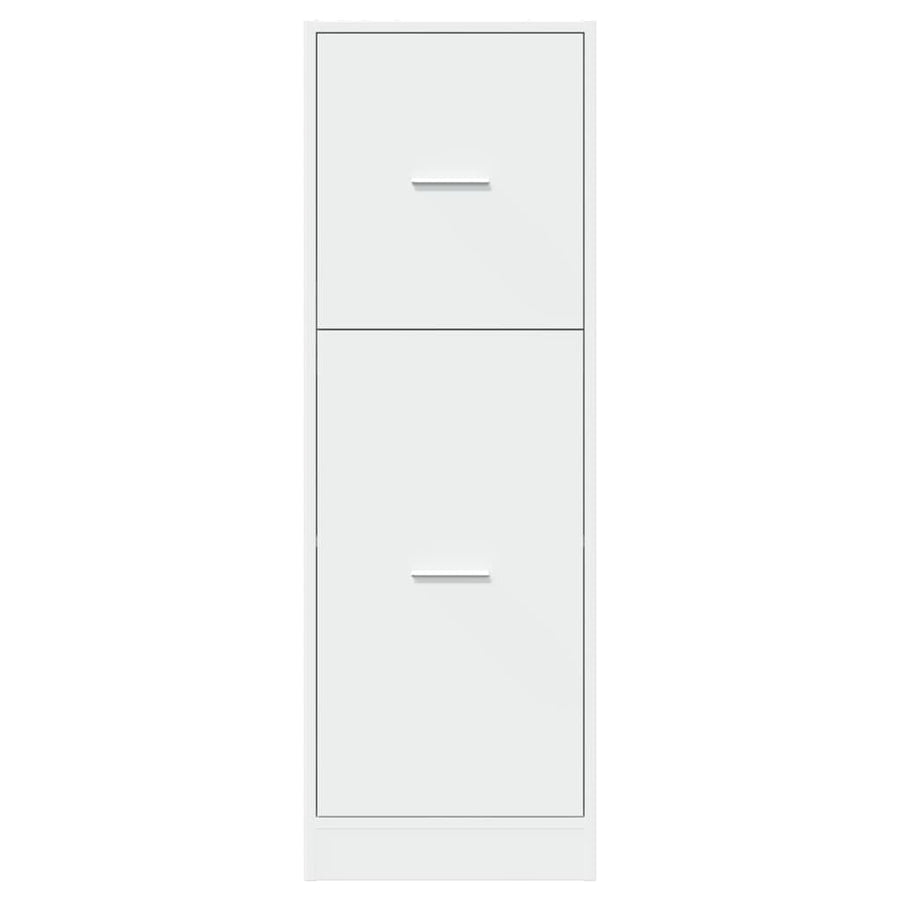 Apothecary Cabinet White 40x41x118 cm Engineered Wood
