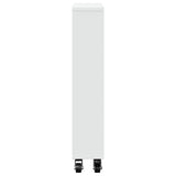 Narrow Storage Trolley White 48x13x68 cm Engineered Wood