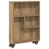 Narrow Storage Trolley Artisian Oak 48x13x68 cm Engineered Wood