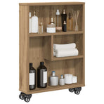 Narrow Storage Trolley Artisian Oak 48x13x68 cm Engineered Wood