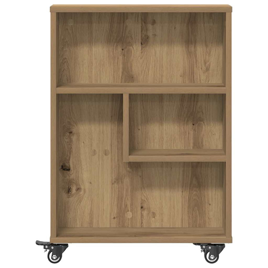 Narrow Storage Trolley Artisian Oak 48x13x68 cm Engineered Wood