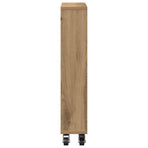 Narrow Storage Trolley Artisian Oak 48x13x68 cm Engineered Wood