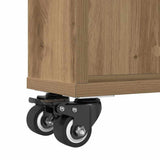 Narrow Storage Trolley Artisian Oak 48x13x68 cm Engineered Wood