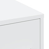 Narrow Bathroom Cupboard with Wheels White Engineered Wood - Extra Image