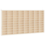 Wooden Collector's Display Case 80 Compartments 80x4.5x40.5 cm