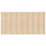Wooden Collector's Display Case with 80 Compartments 80x4.5x40.5cm - Top-Down View
