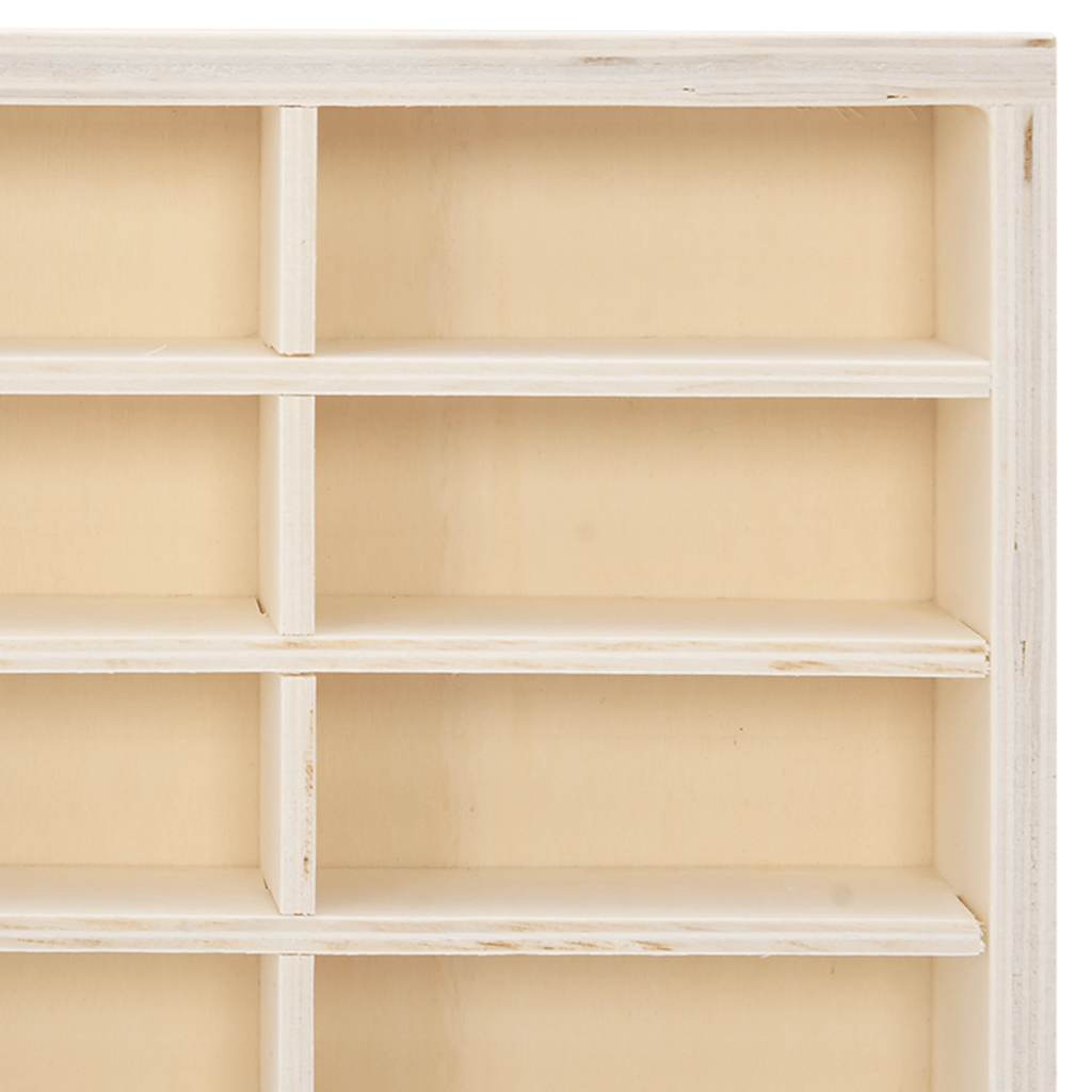 Wooden Collector's Display Case with 80 Compartments 80x4.5x40.5cm