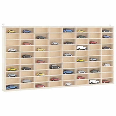 Wooden Collector's Display Case 80 Compartments 80x4.5x40.5 cm
