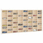 Wooden Collector's Display Case 80 Compartments 80x4.5x40.5 cm