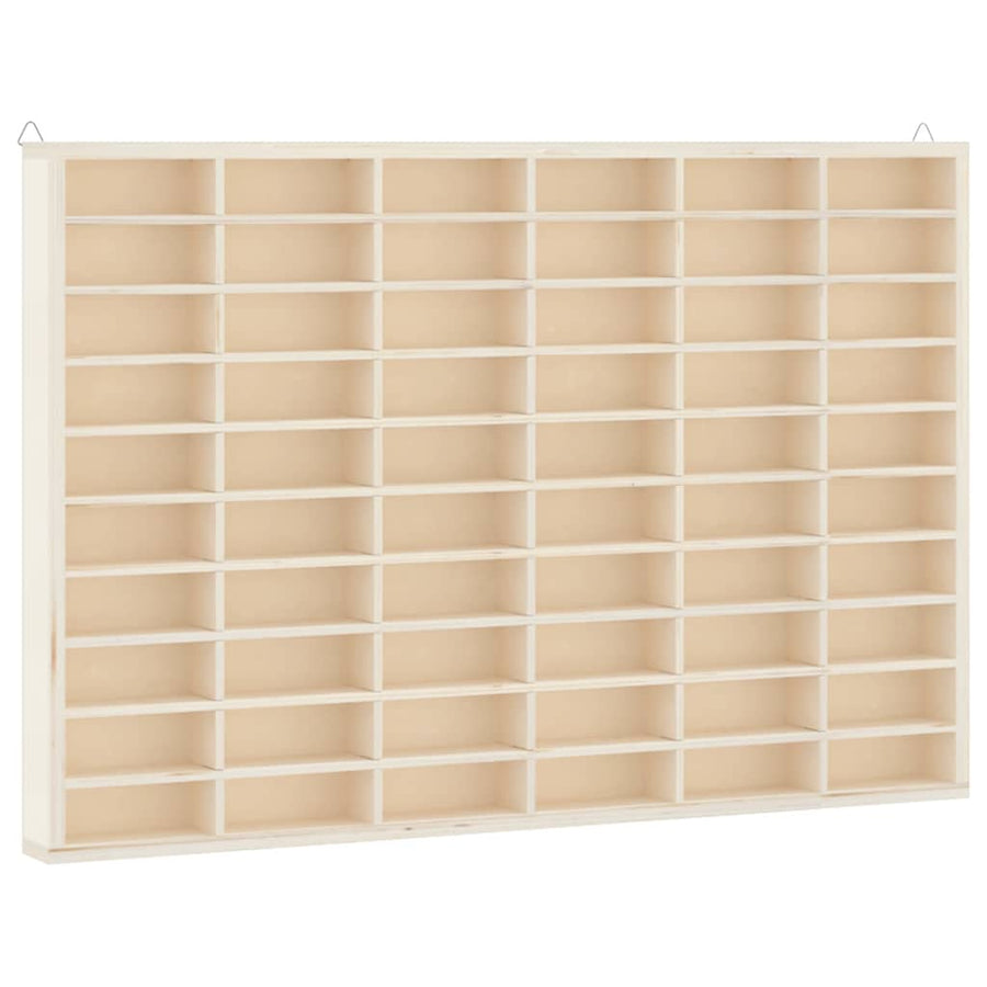 Wooden Collector's Display Case 60 Compartments 60x4.5x40.5 cm