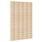 Wooden Collector's Display Case 90 Compartments 50.5x4.5x79 cm