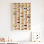 Wooden Collector's Display Case 90 Compartments 50.5x4.5x79 cm