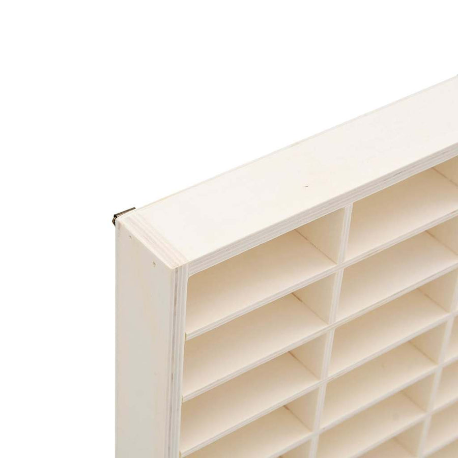 Wooden Collector's Display Case 90 Compartments 50.5x4.5x79 cm