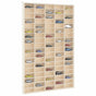 Wooden Collector's Display Case 90 Compartments 50.5x4.5x79 cm