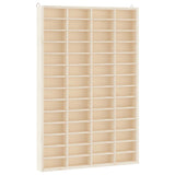 Wooden Collector's Display Case with 56 Compartments 40x4.5x60cm - Front View