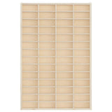 Wooden Collector's Display Case with 56 Compartments 40x4.5x60cm