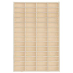 Wooden Collector's Display Case 56 Compartments 40x4.5x60 cm