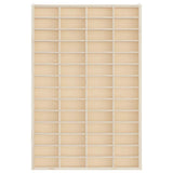 Wooden Collector's Display Case with 56 Compartments 40x4.5x60cm - Top-Down View