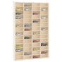 Wooden Collector's Display Case 56 Compartments 40x4.5x60 cm