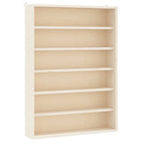 Wooden Collector's Display Case with 6 Shelves 40x8,5x55cm - Front View