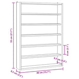 Wooden Collector's Display Case with 6 Shelves 40x8,5x55cm - Extra Image
