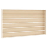Wooden Collector's Display Case with 6 Shelves 80x8,5x55cm - Front View