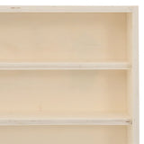 Wooden Collector's Display Case with 6 Shelves 80x8,5x55cm - Low Angle