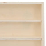 Wooden Collector's Display Case with 6 Shelves 100x8,5x55cm - Low Angle
