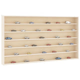 Wooden Collector's Display Case with 6 Shelves 100x8,5x55cm