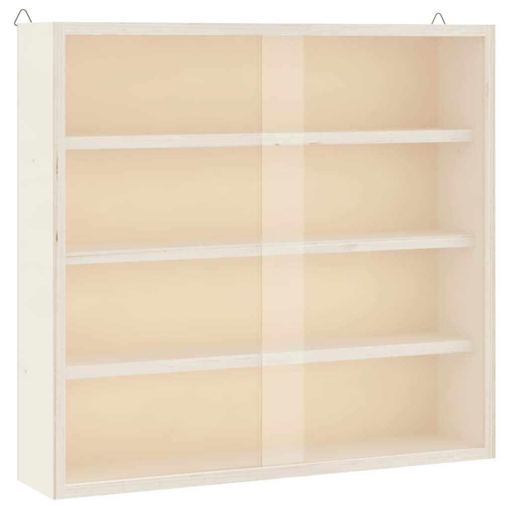 Wooden Collector's Display Case with Doors 40x8,5x37cm
