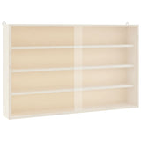 Wooden Collector's Display Case with Doors 60x8.5x37cm