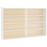 Wooden Collector's Display Case with Doors 60x8.5x37cm - Top-Down View