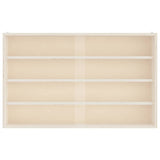 Wooden Collector's Display Case with Doors 60x8.5x37cm - 45-Degree Angle