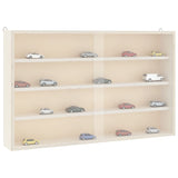 Wooden Collector's Display Case with Doors 60x8.5x37cm