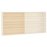 Wooden Collector's Display Case with Doors 80x8.5x37cm