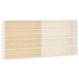 Wooden Collector's Display Case with Doors 80x8.5x37cm - Top-Down View