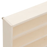 Wooden Collector's Display Case with Doors 80x8.5x37cm - Low Angle