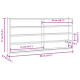 Wooden Collector's Display Case with Doors 80x8.5x37cm - Extra Image