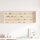 Wooden Collector's Display Case with Doors 100x8,5x37cm - Side View